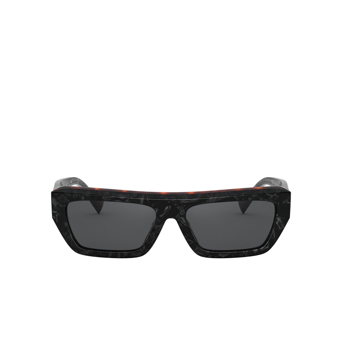 Alain Mikli® Irregular Sunglasses: Armitage A05053 color Noir Mikli / Havana 001/87 - front view.