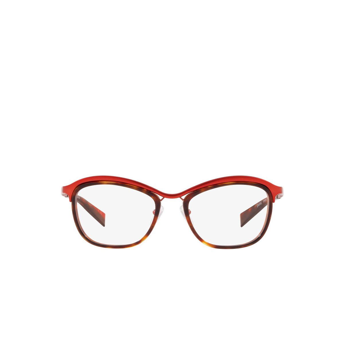 Alain Mikli® Irregular Eyeglasses: Ekins A02040D color Matte Red / Havana 002 - front view.