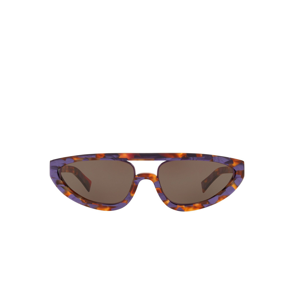 Alain Mikli® Irregular Sunglasses: Fiare A05047 color Violet Spotted Tortoise 004/73 - front view.