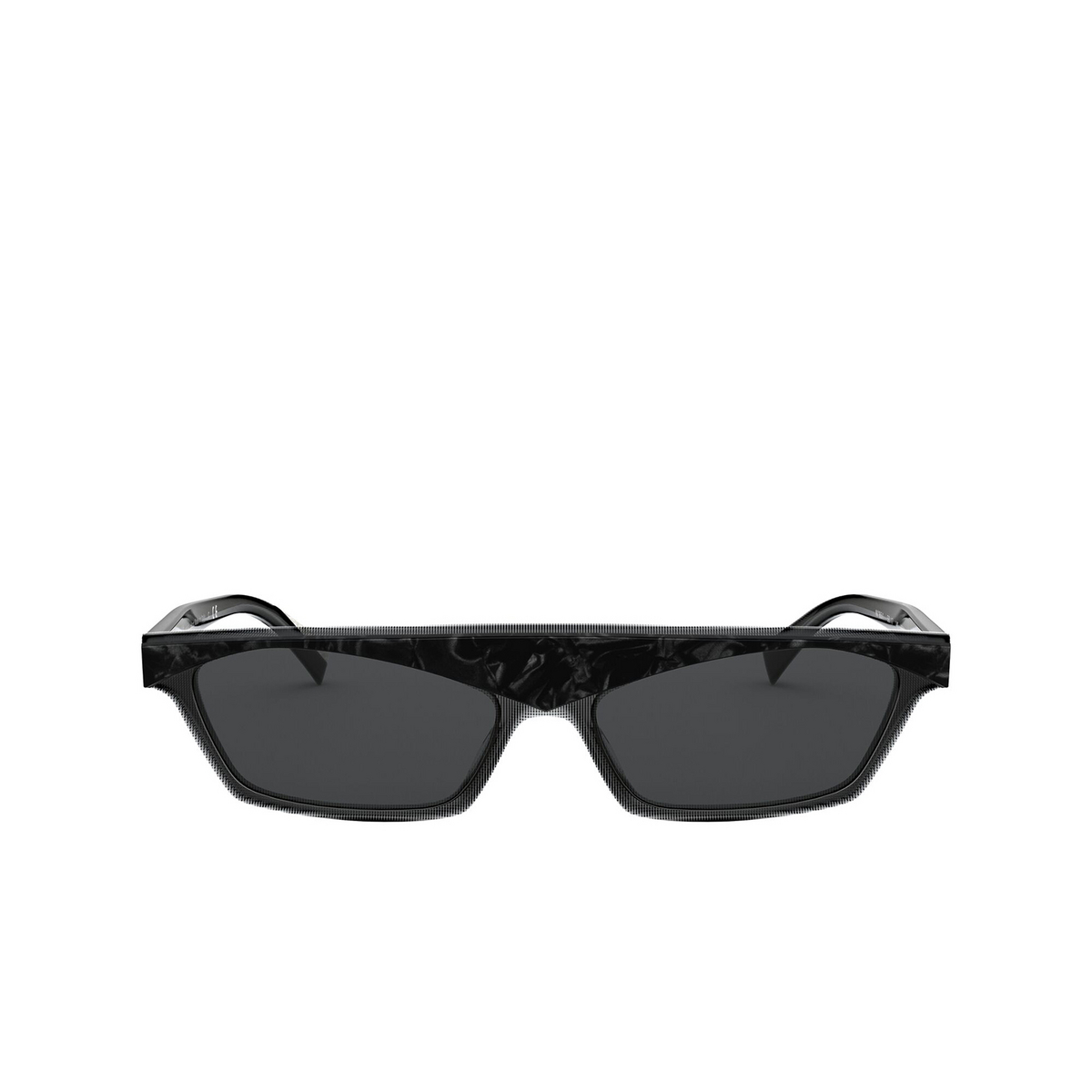 Alain Mikli® Irregular Sunglasses: N°851 A05055 color Noir Mikli / Pontille Black 001/87 - front view.
