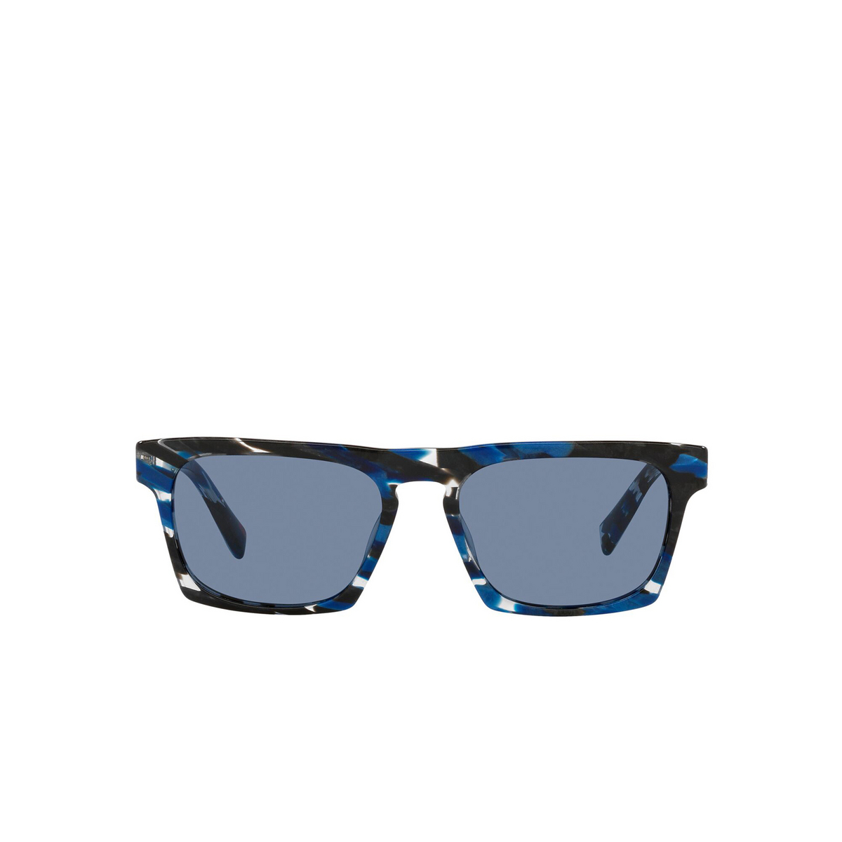 Alain Mikli® Square Sunglasses: N°861 Sun A05065 color Havana Blue Black 003/55 - front view.