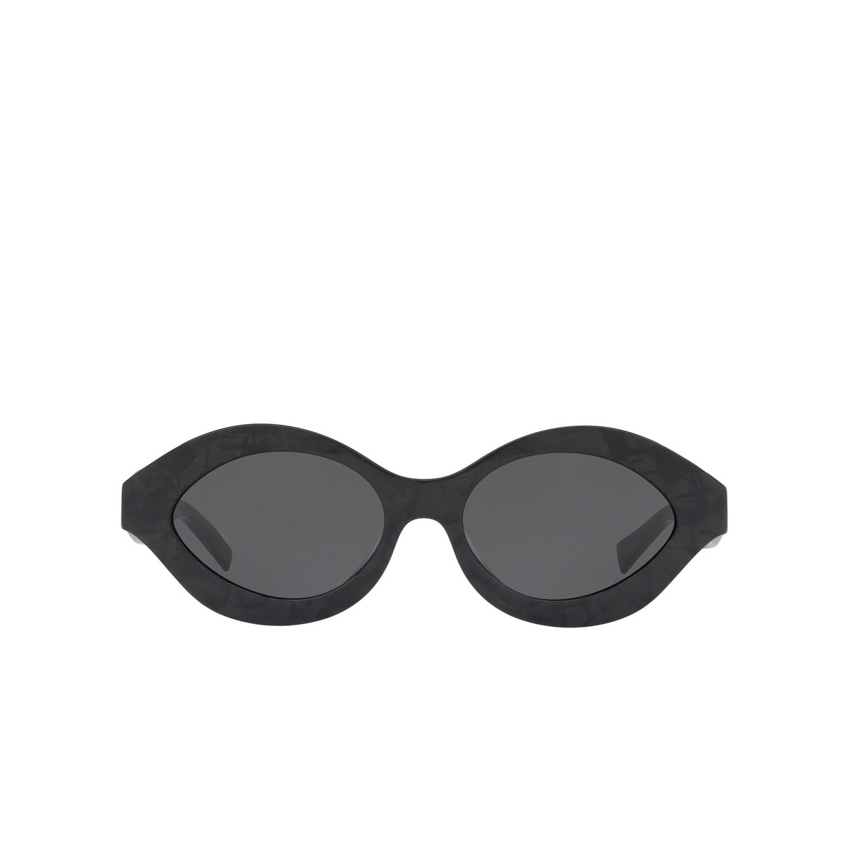 Alain Mikli® Oval Sunglasses: N°862 A05049 color Noir Mikli 003/87 - front view.