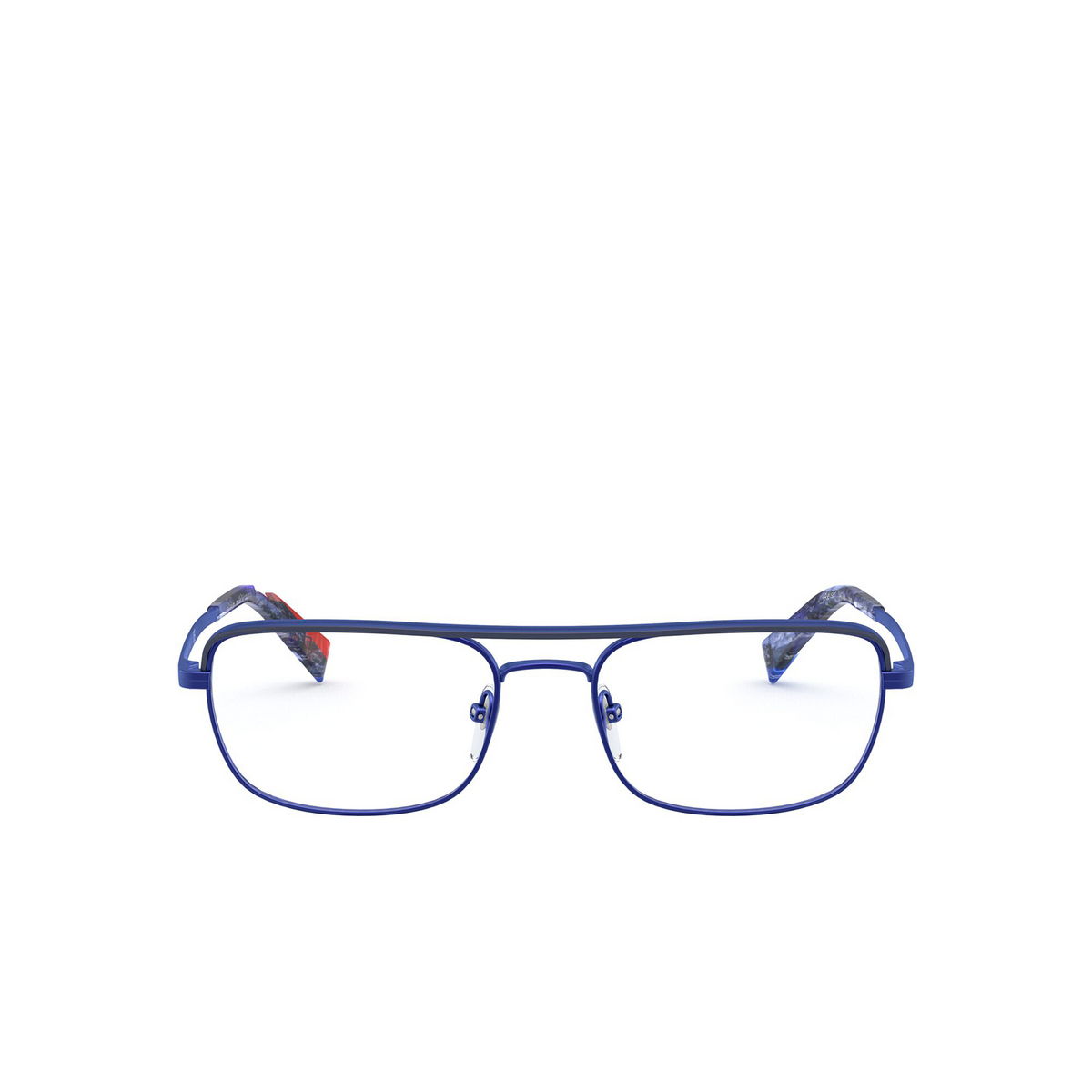 Alain Mikli® Rectangle Eyeglasses: Reiser A02037 color Matte Klein Blue / Matte Blue 001 - front view.