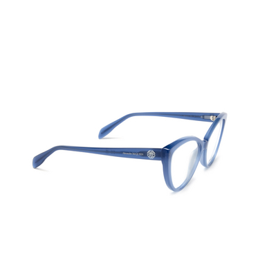 Alexander McQueen AM0287O Eyeglasses 004 blue - three-quarters view