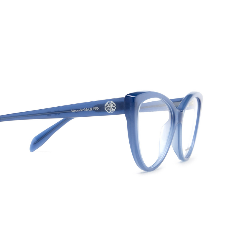 Alexander McQueen AM0287O Eyeglasses 004 blue - 3/4
