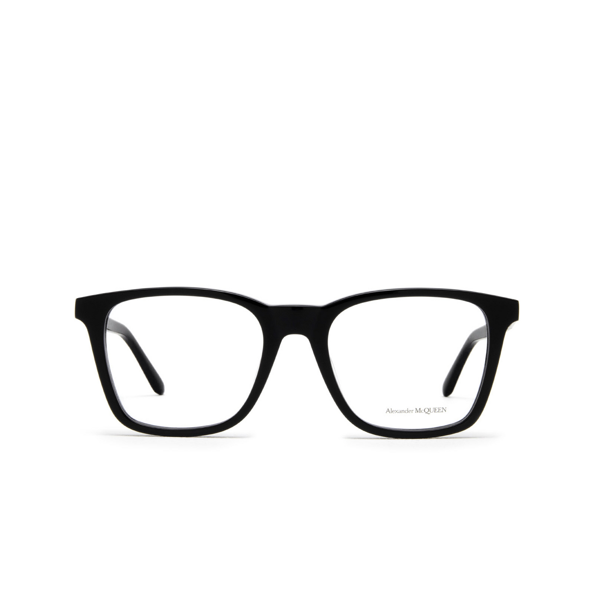 Alexander McQueen® Square Eyeglasses: AM0324O color 001 Black - front view
