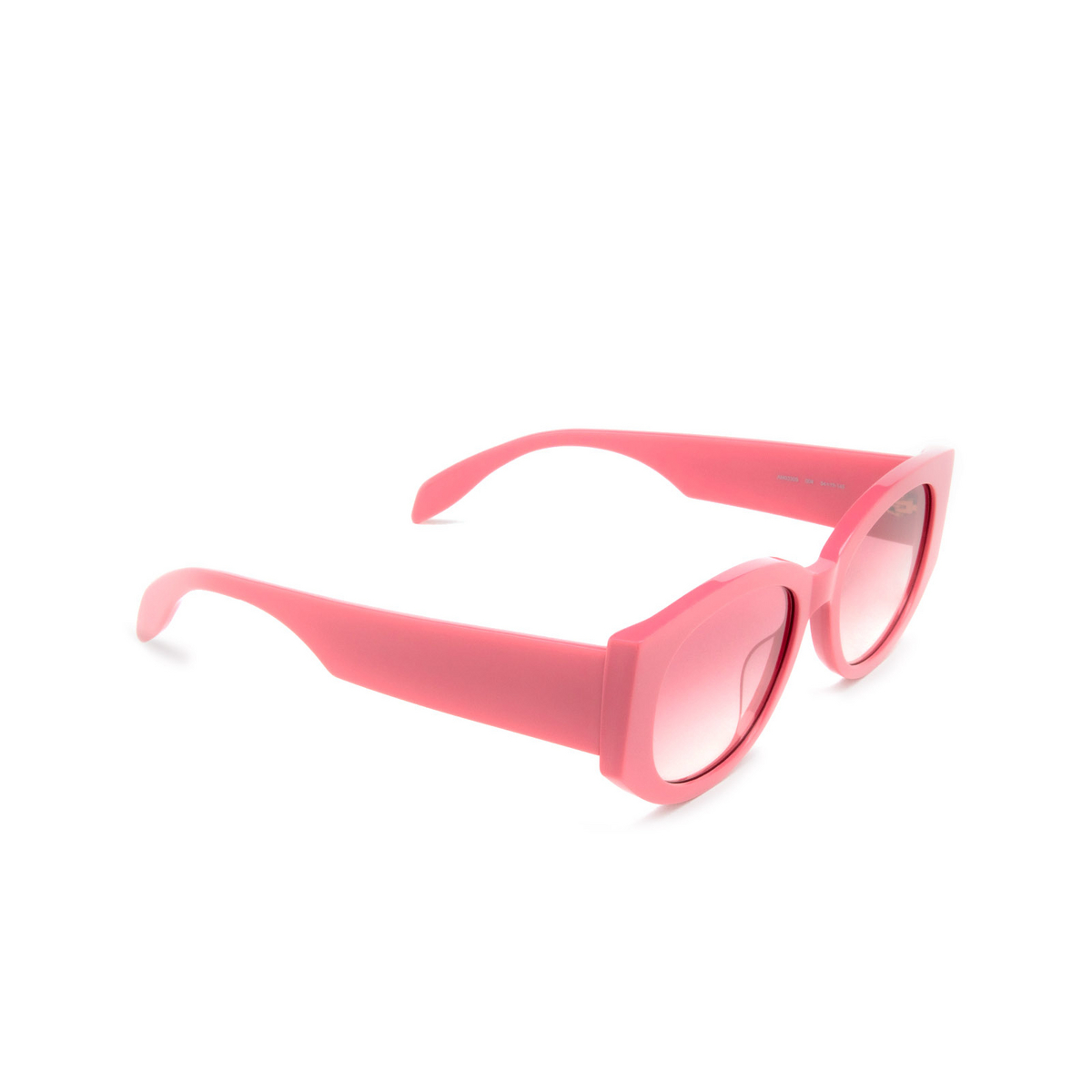 Alexander McQueen AM0330S Sunglasses 004 Pink - three-quarters view