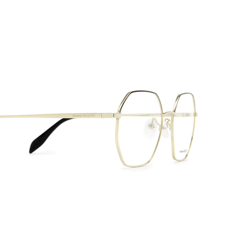 Alexander McQueen AM0338O Eyeglasses 001 gold - 3/4