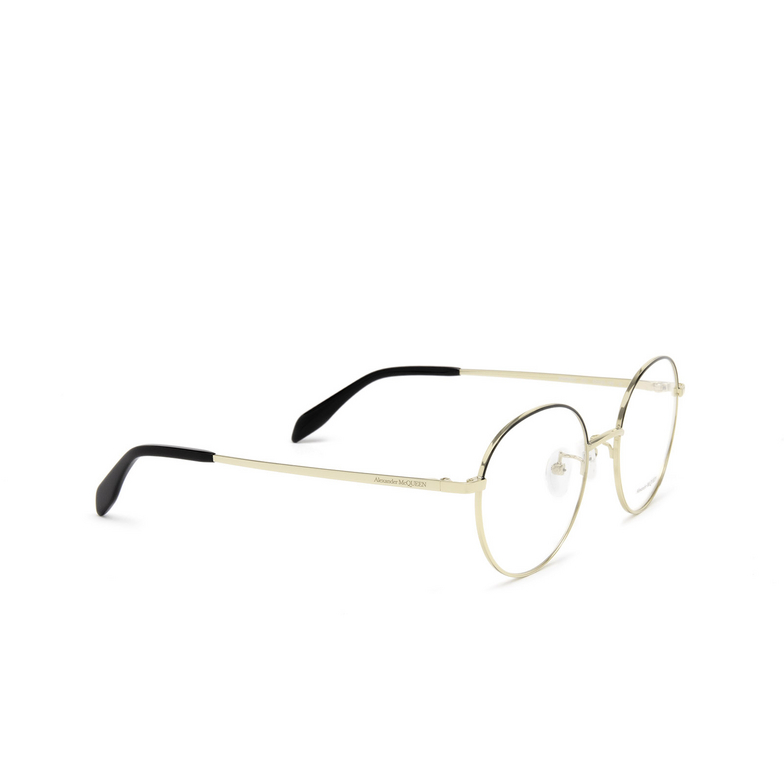 Alexander McQueen AM0369O Eyeglasses 001 gold - 2/4