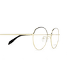 Alexander McQueen AM0369O Eyeglasses 001 gold - product thumbnail 3/4
