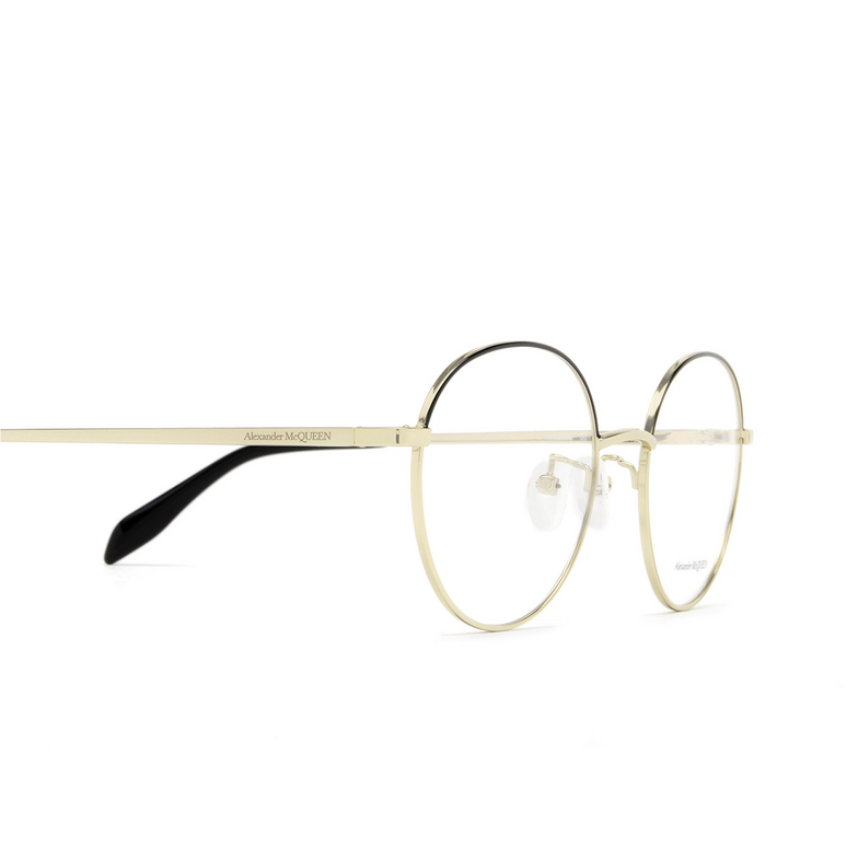 Alexander McQueen AM0369O Eyeglasses 001 gold - 3/4