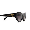 Alexander McQueen AM0377S Sunglasses 001 black - product thumbnail 3/4
