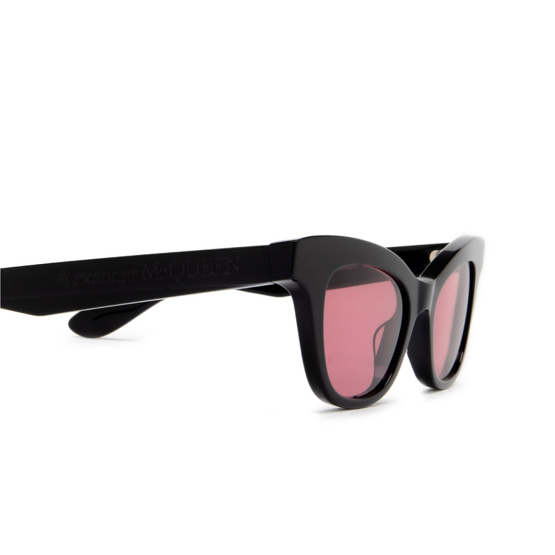 Alexander McQueen AM0381S Sunglasses 002 black - 3/4