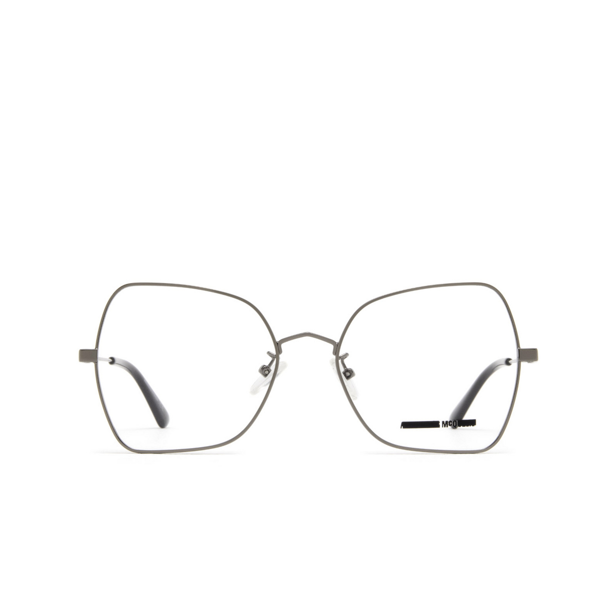 Alexander McQueen® Butterfly Eyeglasses: MQ0228OA color 001 Ruthenium - front view
