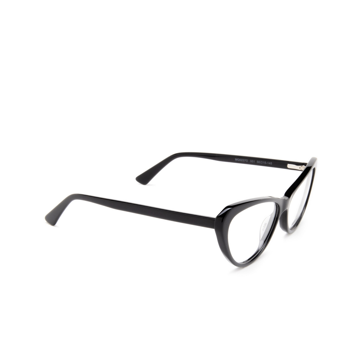 Alexander McQueen MQ0237O Eyeglasses 001 Black - three-quarters view