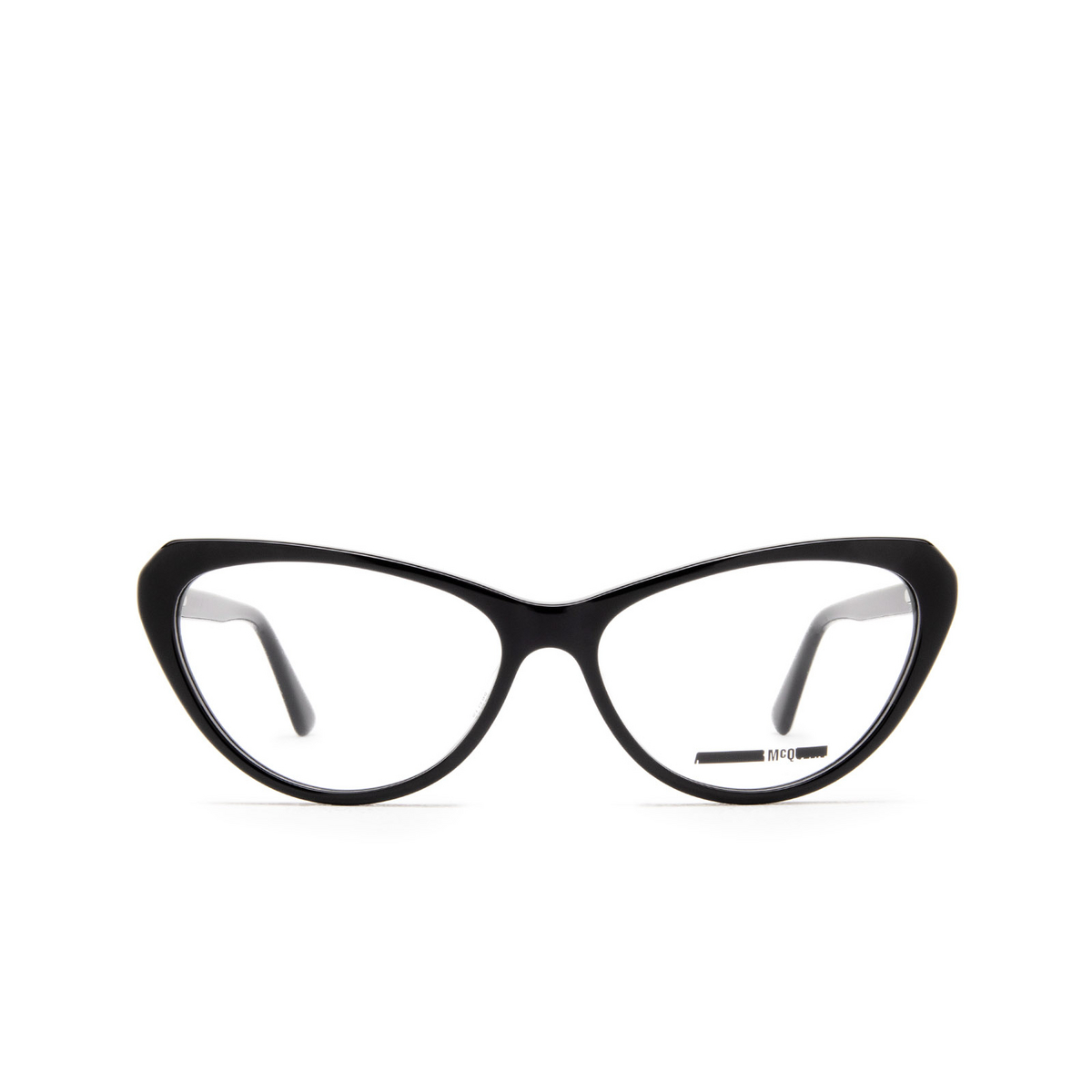 Alexander McQueen MQ0237O Eyeglasses 001 Black - front view