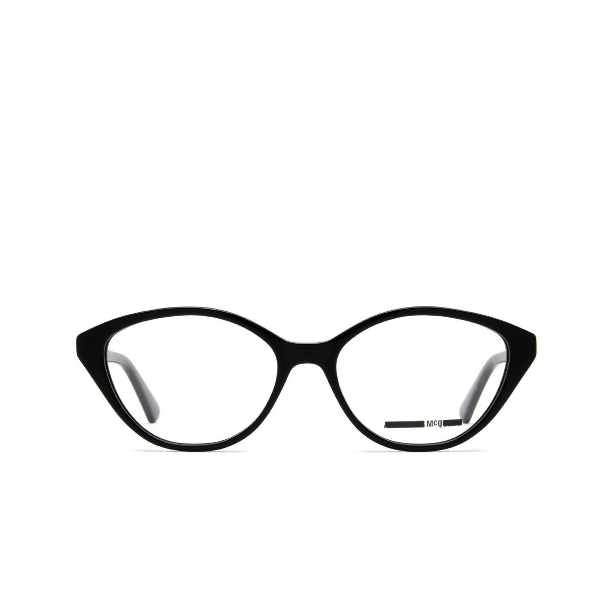 Alexander McQueen® Cat-eye Eyeglasses: MQ0253O color 001 Black - front view