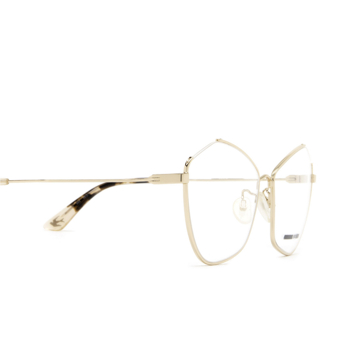 Alexander McQueen MQ0262O Eyeglasses 003 Gold - 3/4