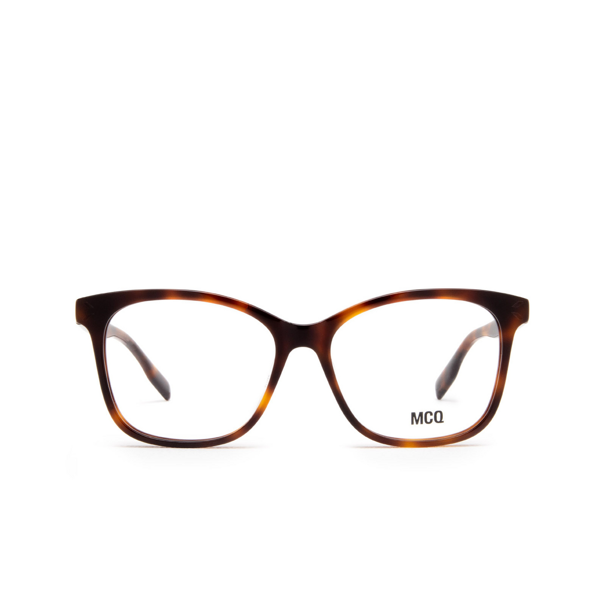 Alexander McQueen MQ0304O Eyeglasses 002 Havana - front view