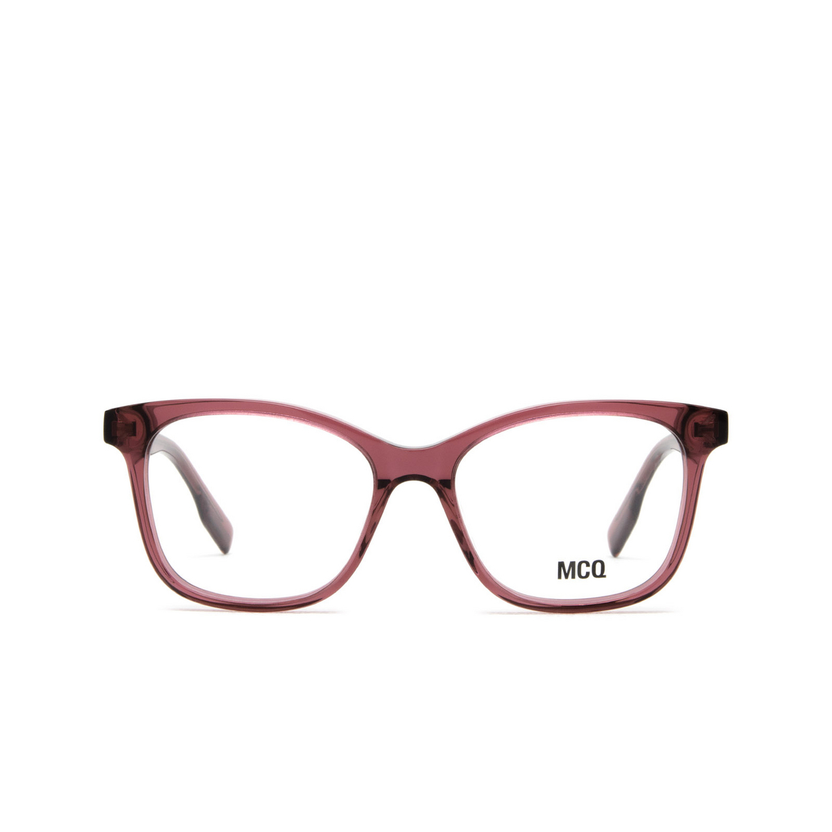 Alexander McQueen® Square Eyeglasses: MQ0304O color 004 Burgundy - front view