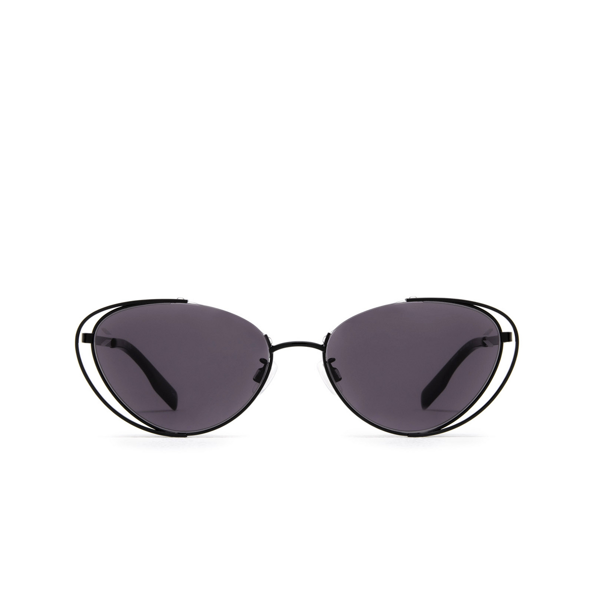 Alexander McQueen® Cat-eye Sunglasses: MQ0312S color 001 Black - front view