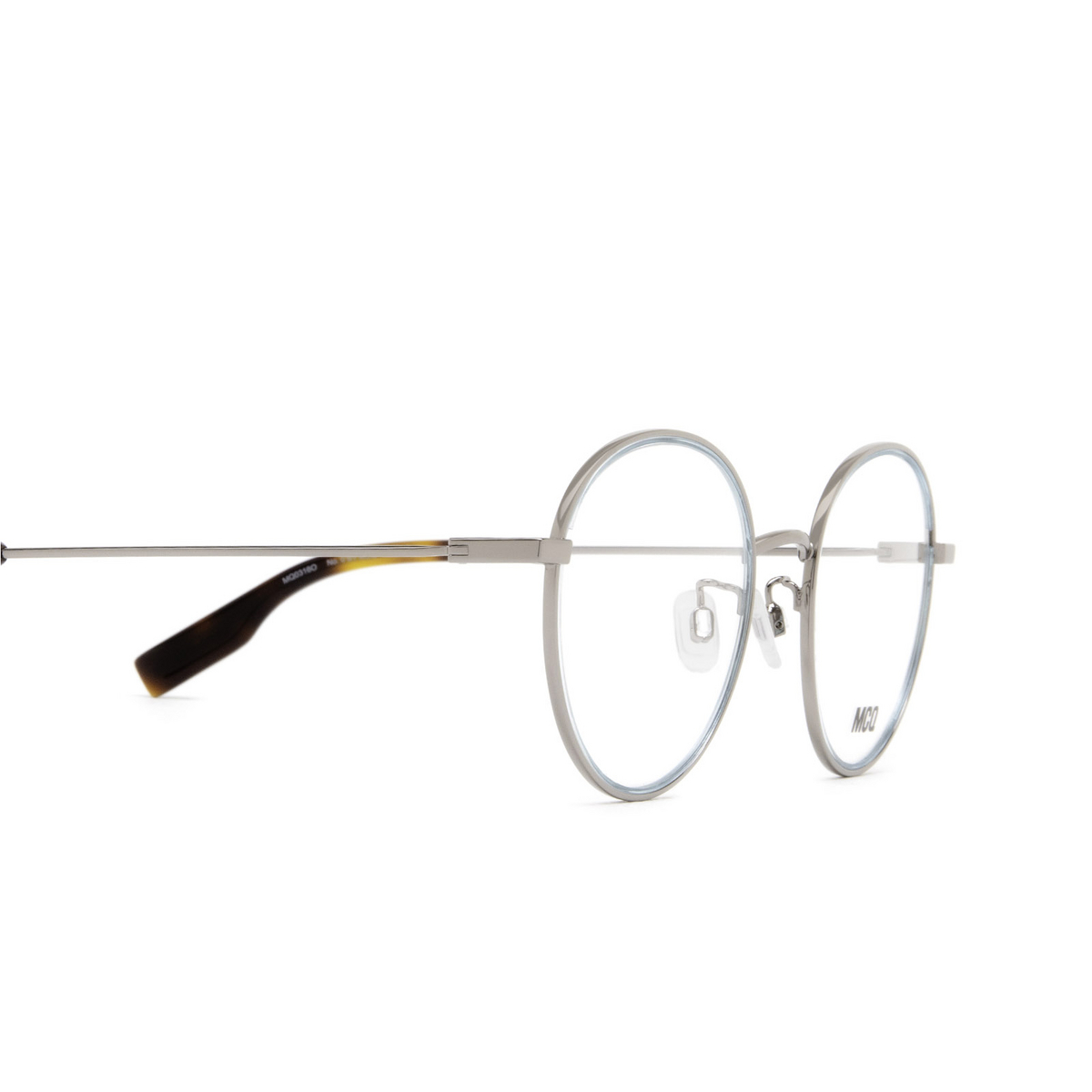 Alexander McQueen MQ0316O Eyeglasses 002 Ruthenium - 3/4
