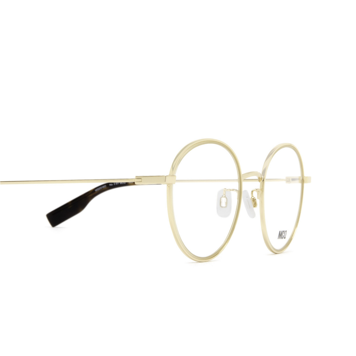 Alexander McQueen MQ0316O Eyeglasses 003 Gold - product thumbnail 3/4