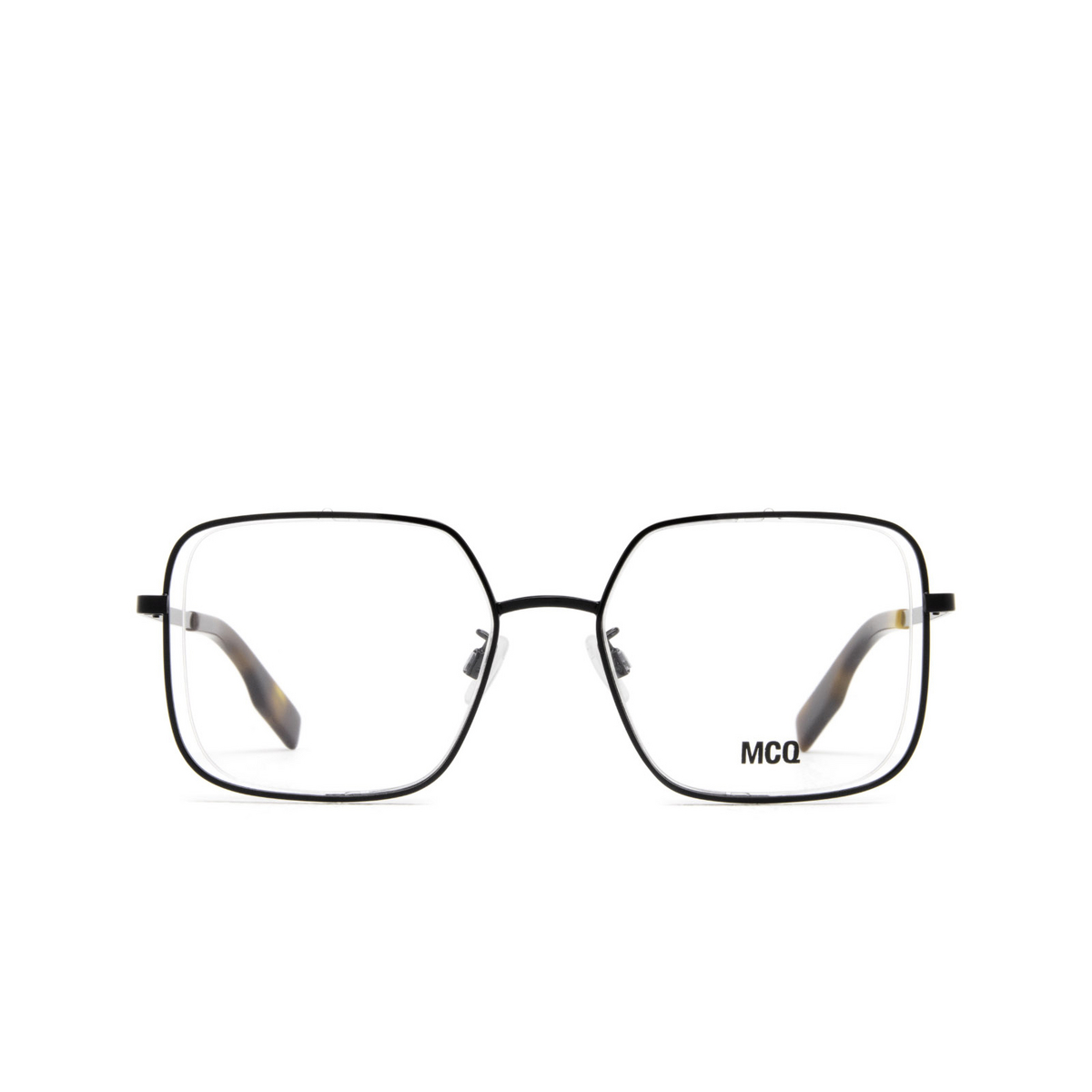 Alexander McQueen® Square Eyeglasses: MQ0318O color 002 Black - front view