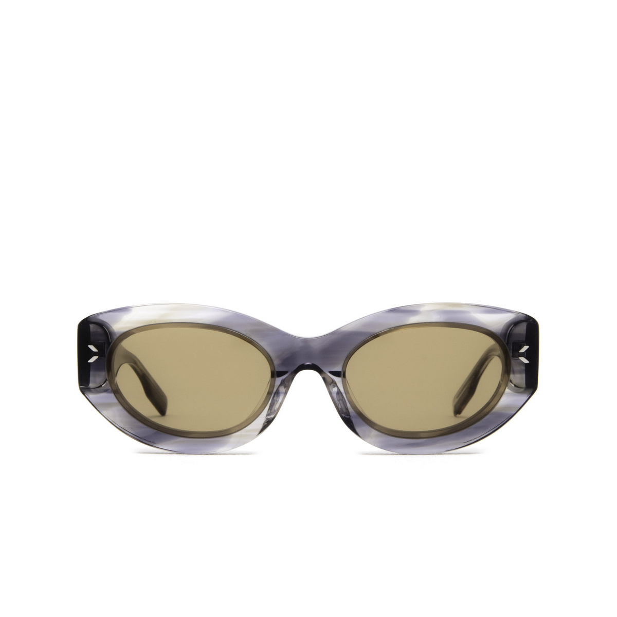 Alexander McQueen® Cat-eye Sunglasses: MQ0324S color 003 Havana - front view