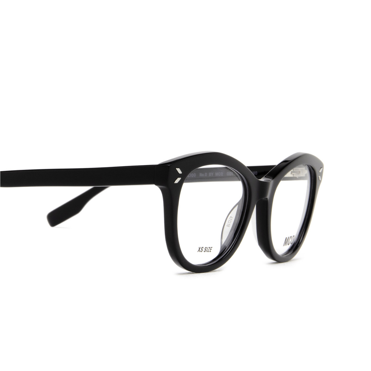 Occhiali da vista Alexander McQueen MQ0330O 001 Black - anteprima prodotto 3/4