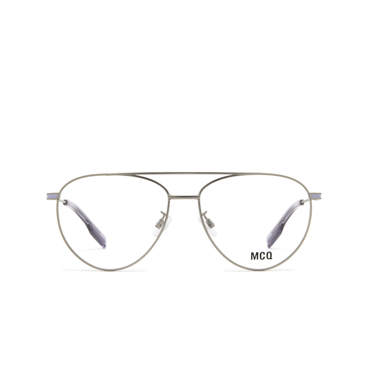 Alexander McQueen MQ0334O Eyeglasses 002 Ruthenium - front view