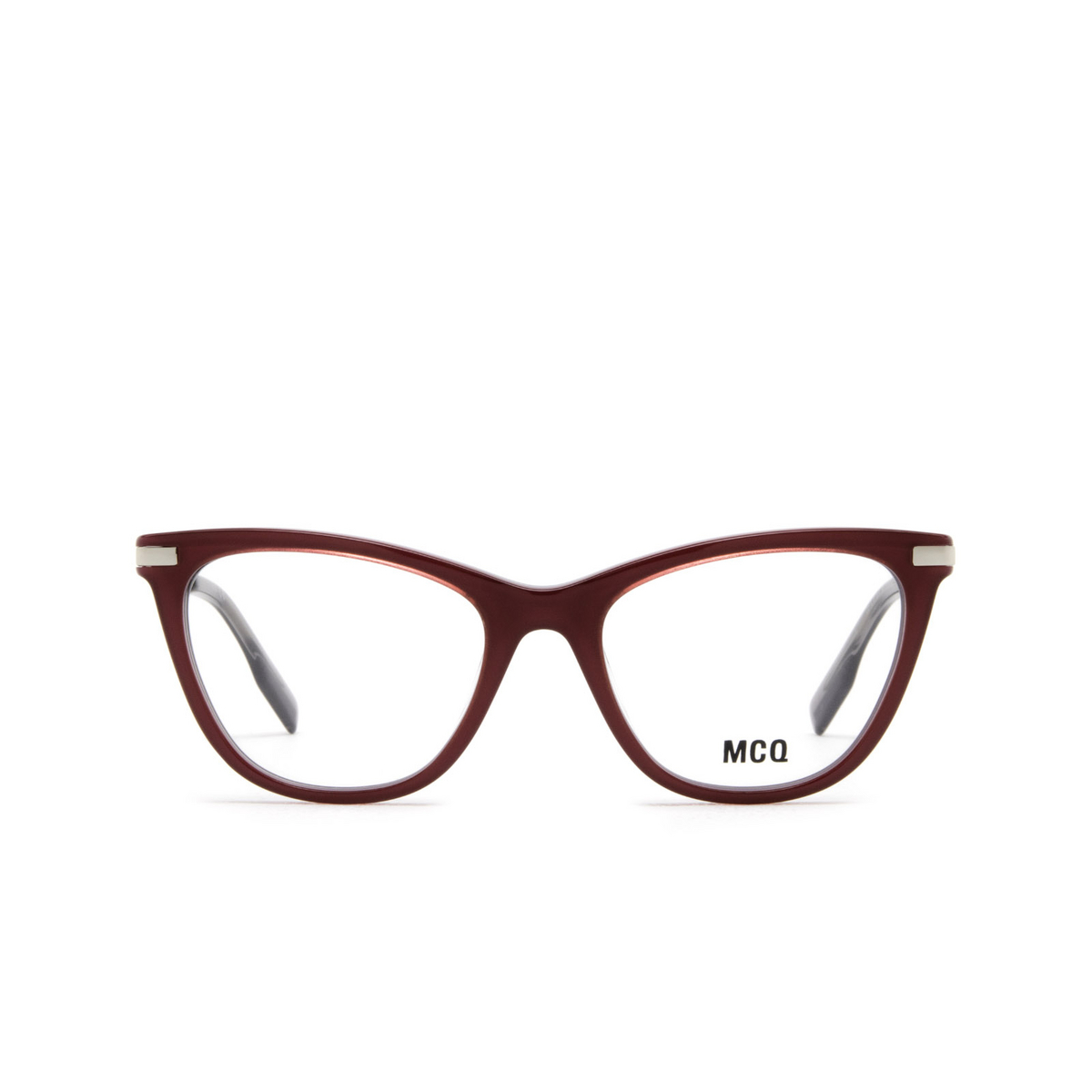 Alexander McQueen® Cat-eye Eyeglasses: MQ0339O color 007 Violet - front view