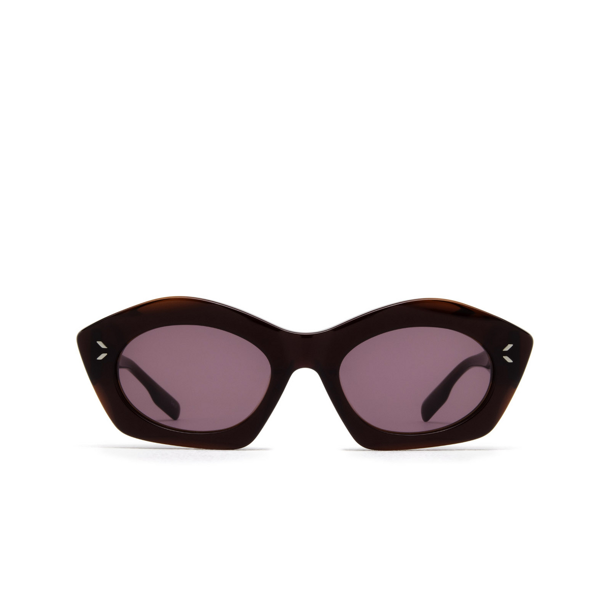 Alexander McQueen® Cat-eye Sunglasses: MQ0341S color 004 Burgundy - front view