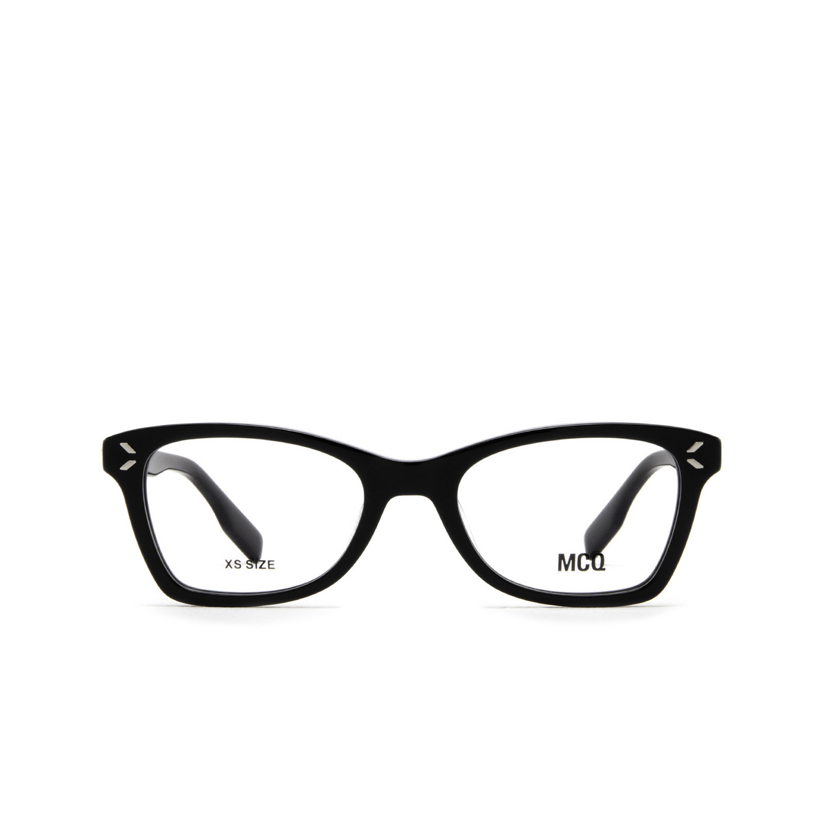 Alexander McQueen® Rectangle Eyeglasses: MQ0347O color 005 Black - front view