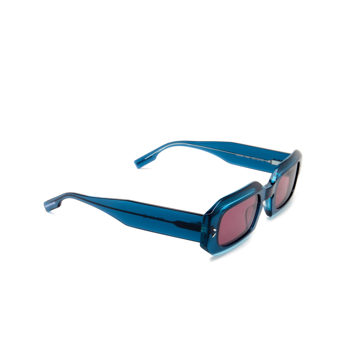 Alexander McQueen MQ0361S Sunglasses 003 Blue - three-quarters view