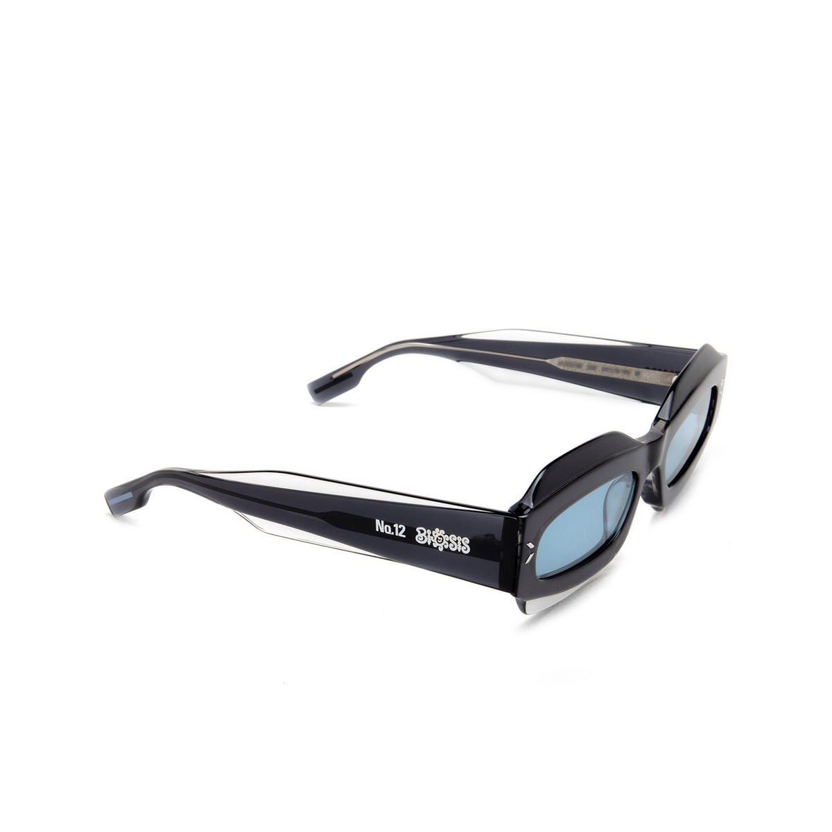 Alexander McQueen MQ0374S Sunglasses 002 Grey - three-quarters view