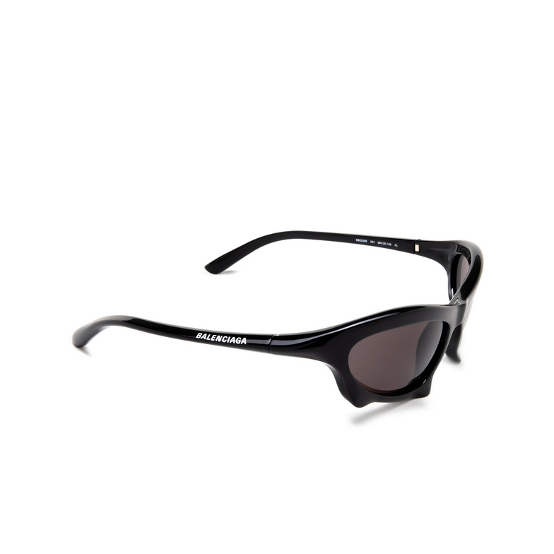 Balenciaga Bat Rectangle Sunglasses 001 black - 2/4