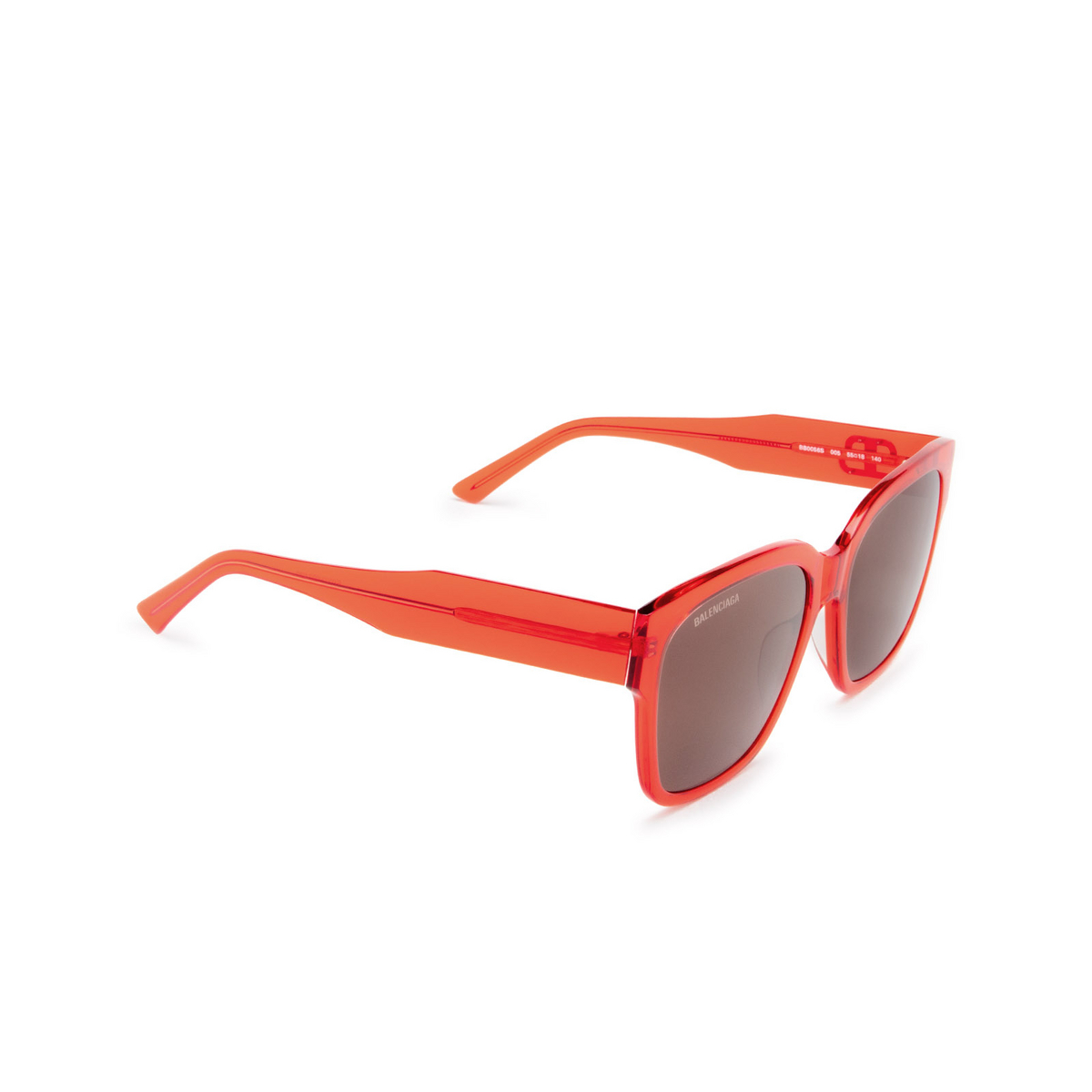 Balenciaga BB0056S Sunglasses 005 Red - three-quarters view