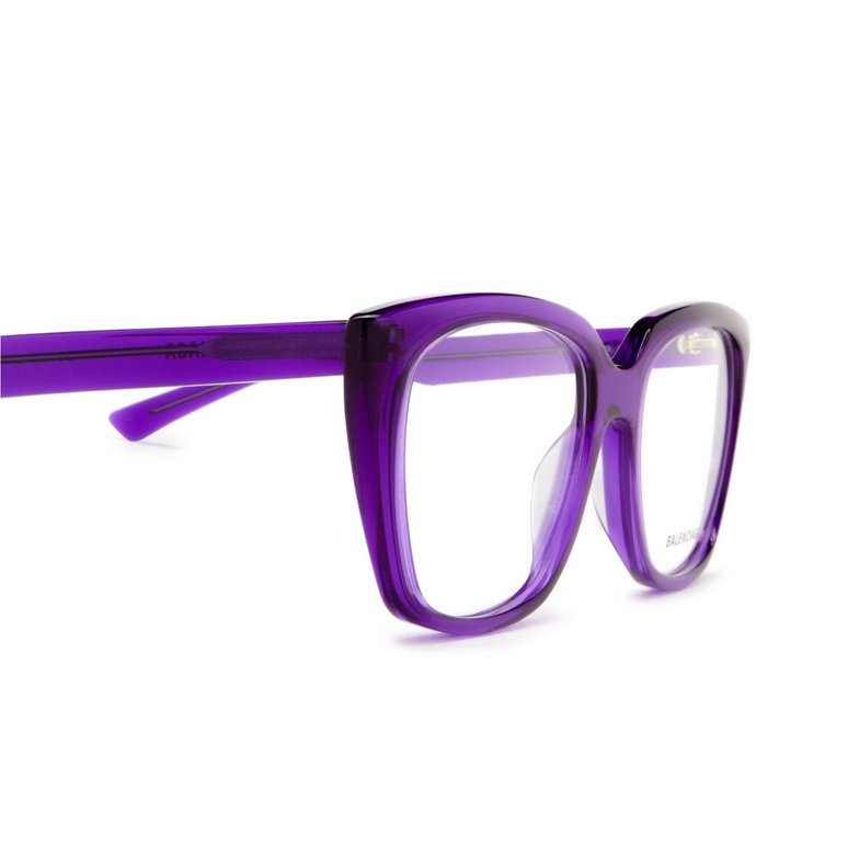 Balenciaga BB0062O Korrektionsbrillen 003 violet - 3/4