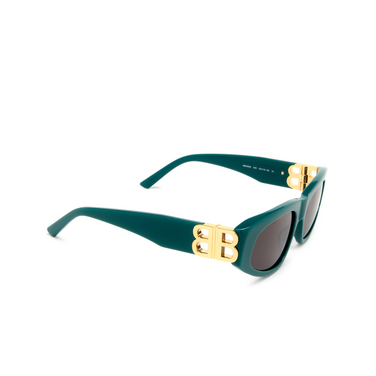 Balenciaga BB0095S Sunglasses 005 green - three-quarters view