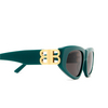 Balenciaga BB0095S Sunglasses 005 green - product thumbnail 3/4