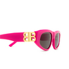 Gafas de sol Balenciaga BB0095S 006 pink - Miniatura del producto 3/4