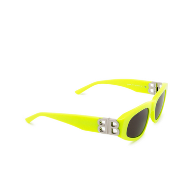 Gafas de sol Balenciaga BB0095S 007 yellow - Vista tres cuartos