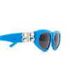 Occhiali da sole Balenciaga BB0095S 011 light-blue - anteprima prodotto 3/4
