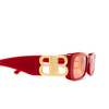 Gafas de sol Balenciaga BB0096S 003 red - Miniatura del producto 3/4