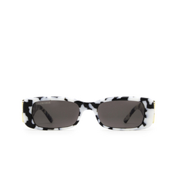Balenciaga® Rectangle Sunglasses: BB0096S color 005 Havana 