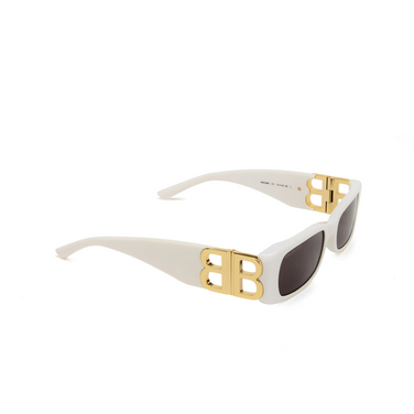 Gafas de sol Balenciaga BB0096S 011 white - Vista tres cuartos