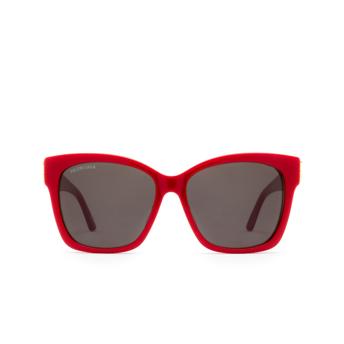 Balenciaga BB0102SA Sunglasses 003 Solid Red - front view
