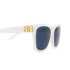 Balenciaga BB0102SA Sunglasses 004 white - product thumbnail 3/4