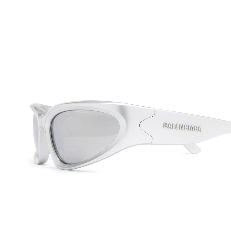Balenciaga Swift Oval Sunglasses 004 silver - 4/5